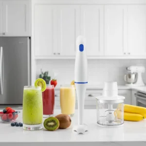 Electric Hand Blender Plastic Housing High Speed Multifunctional for Household and Hotel Use