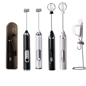 Electric Hand Held Milk Frother Coffee Frother Intelligent Labor Saving Feature Automatic Surface Mixing Egg Beater Milk Mixer