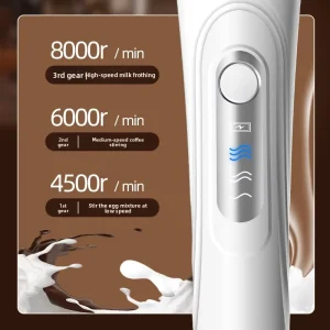 Electric Handheld Milk and Coffee Frother, Milk Stirrer and Egg Beater