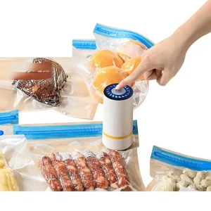 Electric Handheld Mini Rechargeable Lightweight 5V Vacuum Sealer Machine for Household Food Storage with Air Pump