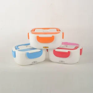 Electric Heated Stainless Steel Lunch Box Portable Thermal Food Warmer Bento Box up to 1L for Household Use