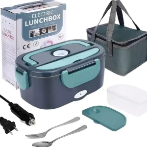 Electric Heating Insulated Large Capacity Plastic Lunch Box Plastic Eco Friendly Food Grade Material Portable for Home Car Use