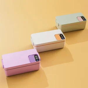 Electric Heating Lunch Box Wireless Portable USB Rechargeable Lunch Bento Box Food Warmer 1000mL