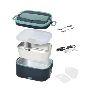 Electric Heating Lunch Boxes 80W Thermal Portable Food Heater Lunchbox 110V 12V 24V for Car Truck Home