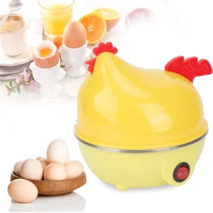 Electric Hen Cooker Shape Rapid Boiler Egg Cooker for Multifunction Pink Boiler 7 Capacity Egg Boiler