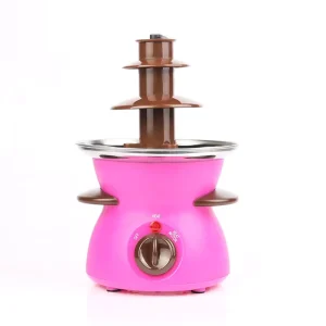 Electric Home Chocolate Fountain Tabletop Stainless Steel Red White 260ml 100-120V/230V