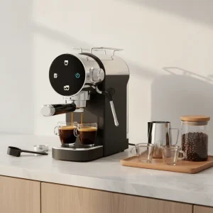Electric Home & Hotel Espresso Coffee Machine with Steam Wand 15 Bar Pump Brew System for Daily Use