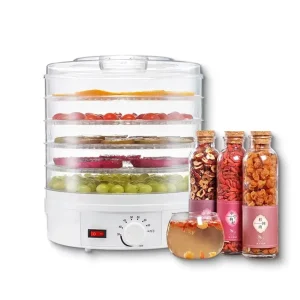 Electric Home Use Food Dehydrator 304 Stainless Steel 5-Tray Digital Control Multifunctional