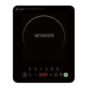 Electric Hot Plate High Performance Black 6 Menu Programs Induction Cooktop for Family Hotpot