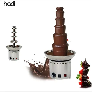 Electric Hotel Catering Equipment Stainless Steel Professional Wedding Large 7 Tiers Commercial Chocolate Fountain