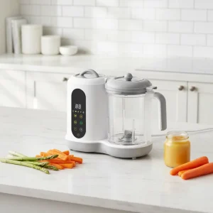 Electric Household Multifunctional Baby Food Processor Automatic Blender Steamer Cooker Timer for Baby Food Making Car RV Use