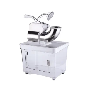 Electric Ice Crusher with tank Plastic Snow Cone Ice Shaver Machine