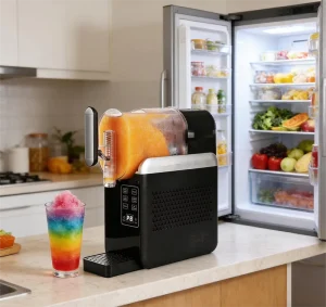Electric Ice Shaver Slushy Machine 1.8L Capacity Mechanical Control Safety Lock Temperature Control 200W Power Household Hotel