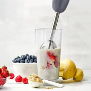 Electric Immersion Hand Blender 304 Stainless Steel Blades German Support for Smoothies Mashed Potatoes Household Kitchen