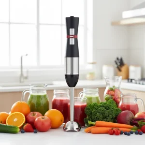 Electric Immersion Hand Blender Smoothies Maker Milk Frother Low Noise Chopper Hotel Use Kitchen Household Detachable Parts Easy