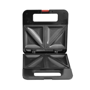 Electric Indoor Sandwich Grill Maker with Non Stick Cast Iron Grilling Plates 750W Countertop Bread Toaster Grill Sandwich Maker