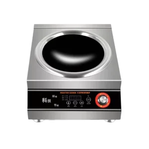Electric Induction Cooker 5000W with Timer 11 Power Levels Perfect for Stir Fry Soup Hot Pot Commercial Kitchen