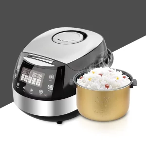 Electric Induction Korean Rice Cooker Digital LED Display Non Stick Inner Pot Plastic Measuring Cup Paddle