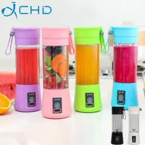 Electric Juicer 6 blade Head Stainless Steel Mini Whirlwind Juicer Cup Smoothies Commercial Handle Portable Blenders Home Use