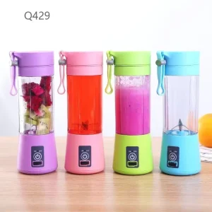 Electric Juicer Cup Mini Plastic Stainless Steel Rechargeable Blades Automatic Fruit Blender Portable Smoothie Maker Juice Cup