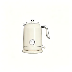 Electric Kettle 1.7L Retro Style Kitchen Use 360° Swivel Base Rapid Boiling Water CE & CB Certified Auto Shut Off