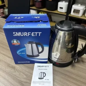 Electric Kettle 2L Stainless Steel Interior BPA Free Fast Boil Water Temperature Control Cordless Auto Shut Off Car Use