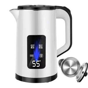 Electric Kettle 3L Stainless Steel Household Indoor Kettle Automatic Closing and Boiling Dry Protection 220V