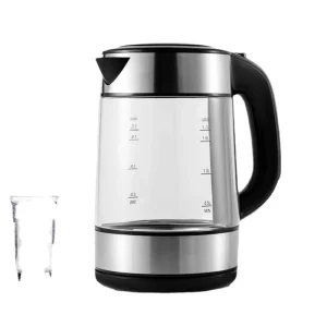 Electric Kettle Boiler Zogift Household 1.7L Clear Tea Glass With Temperature Controller for Home Use Convenient Safe Household