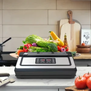 Electric Kitchen Food Vacuum Sealer Household Use Automatic Operation 10L+ Capacity 1-Year Warranty & Custom Plugs
