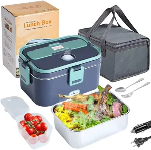 Electric Lunch Box 1.8L 1.5L Portable Food Warmer Stainless Steel Electric Lunch Box for Car Truck Home