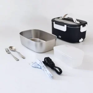 Electric Lunch Box 80W Heated Lunchbox 12V 24V 110V 220V Warming Lunchbox for Adults