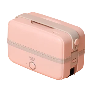 Electric Lunch Box Food Warmer Portable 2L Capacity Stainless Steel Multi Function Heater for Household Outdoor Use