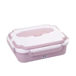 Electric Lunch Box Heating Food Heater Portable Stainless Steel Tiffin Lunch Bento Box with Compartments