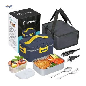 Electric Lunch Box Travel Portable Food Warmer Heater Stainless Steel Container