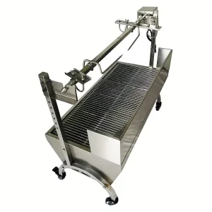 Electric Manual Carbon Barbecue Machine Outdoor Rotisserie Barbecue Grill Spit Roaster Grill