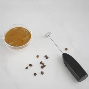 Electric Manual Milk Frother Pitcher Milk Foam Manual Stainless Steel Battery Operated Electric Foam Maker