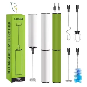 Electric Matcha Whisk Powerful Automatic Stainless Steel Milk Frother Machine Handheld Portable Wireless USB Rechargeable