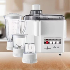 Electric Meat Chopper Smoothies Mixer Grinder Juicer Blender Machine 3 in 1 Food Processor for Home