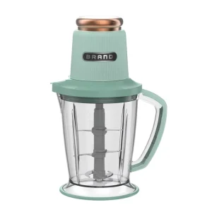 Electric Meat Grinder 2L Food Processor Multi Pro Treble Layer 6-Leaf Chopping Blades Meat Grinding Garlic Skin