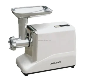 Electric Meat Grinder Slicer Machine Stainless Steel Tray Household Food Processor Quiet Operation Safe for Sausage Making