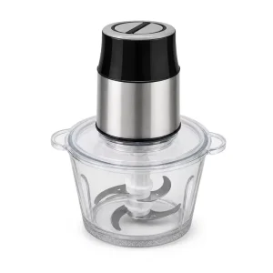 Electric Meat Grinder Stainless Steel Glass Bowl Food Processor 3L Electric Grinder for Vegetable Meat Low Noise Easy Operate