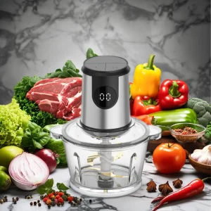 Electric Meat Grinders Slicers Timer Feature Stainless Steel Housing 2.1 3.0kg min Capacity Household Energy