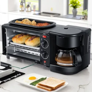 Electric Microwave Mini Multi Functional Bread Sandwich Grill Breakfast Maker Machine 3 in 1 Breakfast Makers