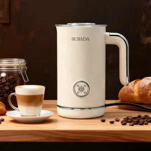 Electric Milk Frother 4 in 1 for Coffee Cappuccino Latte and Hot Chocolate Automatic Electric Milk Steamer CE