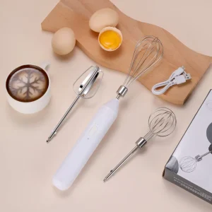Electric Milk Frother Coffee Milk Drink Egg Mixer Foamer Household Egg Beater Kitchen Cooking Tool