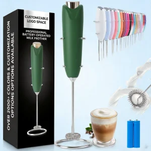 Electric Milk Frother Handheld Egg Beater Coffee Frother Cream Whisk Mini Mixer for Milk Coffee Baking