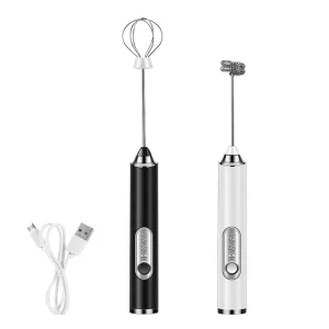 Electric Milk Frother Machine Automatic Handheld Milk Frother Stainless Steel Matcha Foam Maker Electric Whisk With Support M003