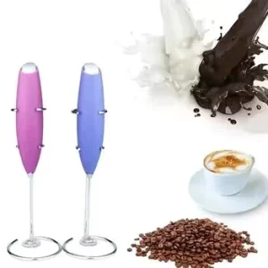 Electric Milk Frother Mini Coffee Whisk Battery Operated Beater Foam Maker for Coffee Latte Cappuccino