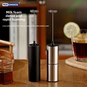 Electric Milk Frother Multi whisk Foam Milk Maker Battery Operated Frother for Kitchen Tools Handheld Egg Beater Blender