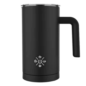 Electric Milk Frother Programmable Portable Coffee Maker for Household Use French Language Warm Cold Milk Foamer Plastic Housing